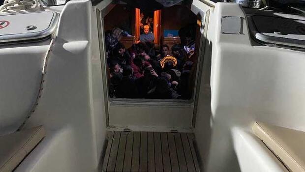 Çanakkale açıklarında 87 kaçak göçmen ve 1 göçmen kaçakçısı yakalandı