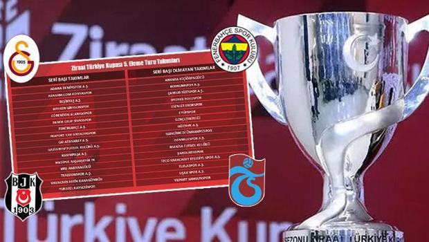 Türkiye Kupası'nda 5. tur eşleşmeleri belli oldu! Beşiktaş, Fenerbahçe, Galatasaray ve Trabzonspor'un rakipleri...