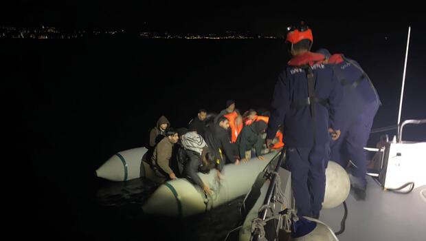 Türk kara sularına itilen 185 göçmen kurtarıldı