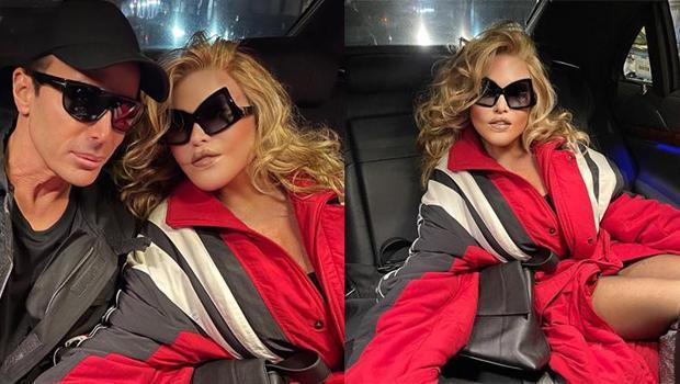 Estetik kurbanı mı estetik kraliçesi mi? 82 yaşındaki 'Kedi kadın' Jocelyn Wildenstein kendisinden 26 yaş küçük nişanlısıyla poz verdi