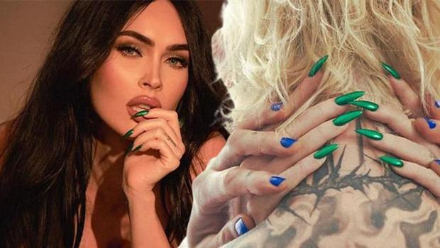 'Beni ya öldür ya hamile bırak' demişti… Megan Fox, nişanlısına oje sürüp reklamda oynattı