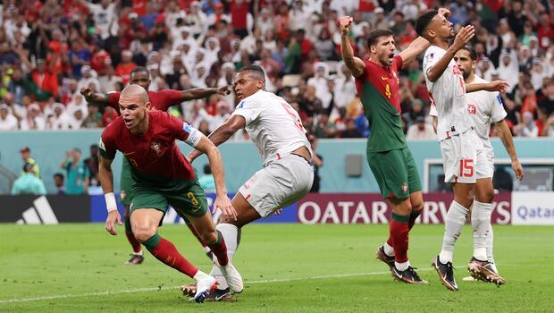 Portekiz - İsviçre maçından öne çıkan fotoğraflar
