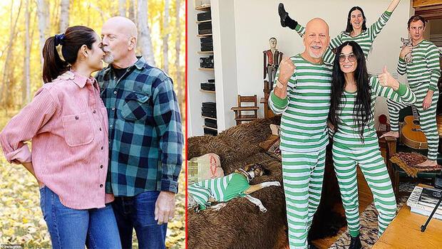 Bruce Willis'den haber var: Hastalığı ilerledi ama ailesi ve eski eşi Demi Moore onu bir an bile bırakmıyor