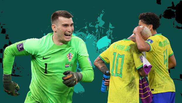 Dünya Kupası'ndaki Brezilya - Hırvatistan maçında Neymar ve Dominik Livakovic tarihe geçti! Pele'nin rekorunu egale etti... | Yıldız kaleci için Fenerbahçe iddiası