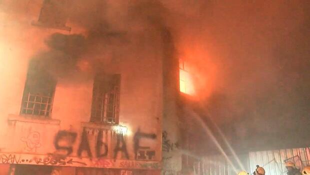 Beyoğlu'nda kilise yangını 