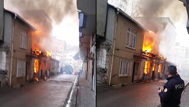 Şişli'de iki gecekondu alev alev yandı