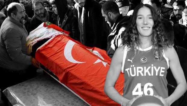 Milli basketbolcu Nilay Aydoğan, son yolculuğuna uğurlandı