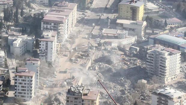 Kahramanmaraş'taki büyük yıkım, helikopterden görüntülendi