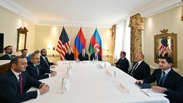 Aliyev, Paşinyan ve ABD Dışişleri Bakanı Blinken 3’lü görüşmesi Almanya'da başladı