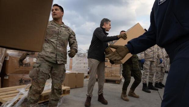 ABD Dışişleri Bakanı Blinken: Depremler için yapılan insani yardım 185 milyon dolara çıkarıldı