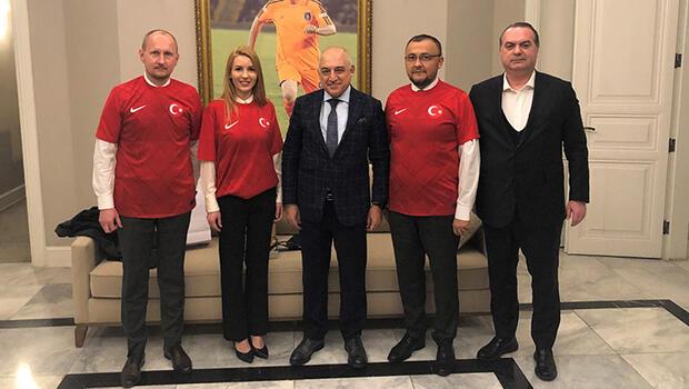 Ukrayna Büyükelçisi Bodnar'dan TFF Başkanı Mehmet Büyükekşi'ye ziyaret