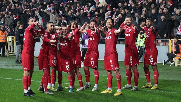 Lider Samsunspor'dan 5 gollü galibiyet