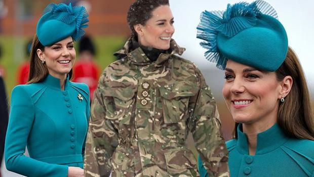 Asker yeşilini çıkardı, prenses yeşilini giydi: Kate Middleton bir kez daha herkesi büyüledi