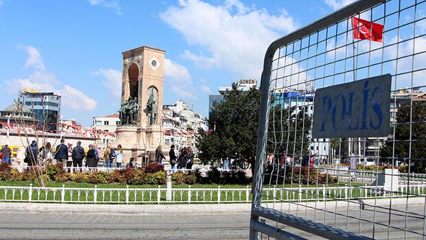 Taksim'de 1 Mayıs hazırlıkları... İşte trafiğe kapatılacak yollar