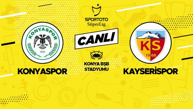 Canlı anlatım: Konyaspor Kayserispor maçı