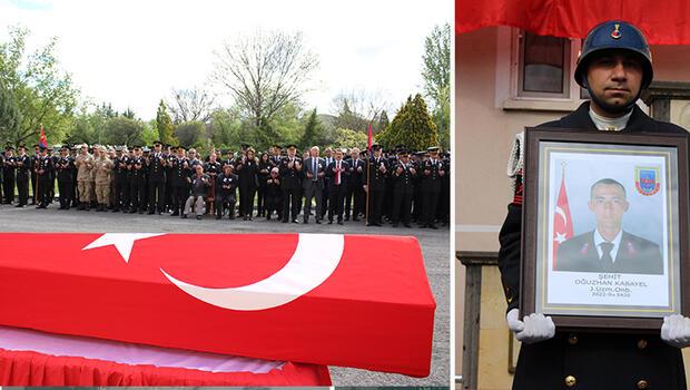 Nevşehir'de, kaza şehidi Uzman Onbaşı Oğuzhan Kabayel için tören