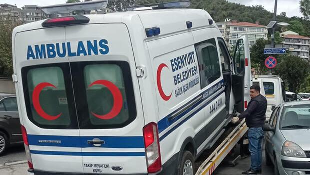 Esenyurt Belediyesi’ne ait ambulans haczedildi