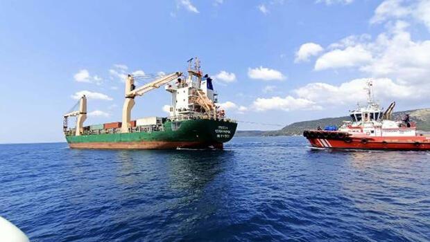 Çanakkale Boğazı’nda Rus kargo gemisi arızalandı