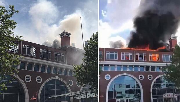 Ankara Yenimahalle'de özel hastanede yangın
