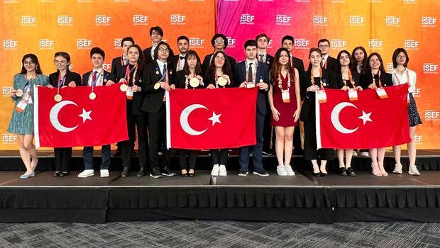 Erdoğan, 'uluslararası bilim ve mühendislik' yarışmasında ödül alan öğrencileri kutladı