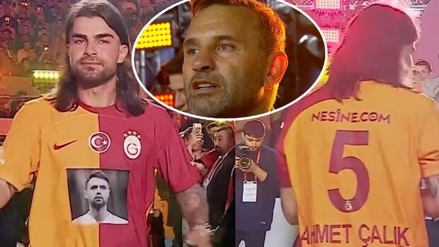 Galatasaray'ın kupa töreninde Ahmet Çalık unutulmadı! Duygusal anlar yaşandı...