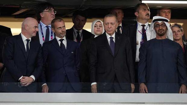 Cumhurbaşkanı Erdoğan, Şampiyonlar Ligi Finali'ni tribünden takip etti