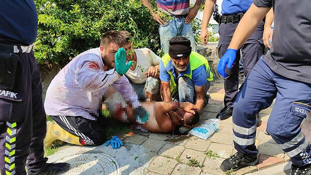 İnşaat işçileri arasında keser ve bıçaklı kavga: 1'i polis 7 yaralı