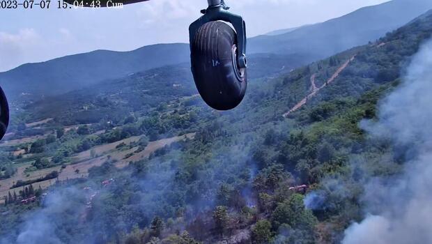 Çanakkale Lapseki'de orman yangını! Ekipler müdahale ediyor