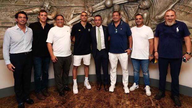 Fenerbahçe Beko'nun yeni transferi Yam Madar, Ali Koç ile buluştu