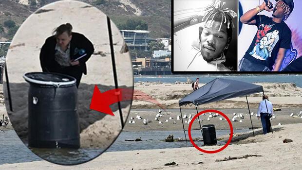Plaja vuran varilin içinde bulunan cansız bedenin sahibi rap sanatçısı çıktı!