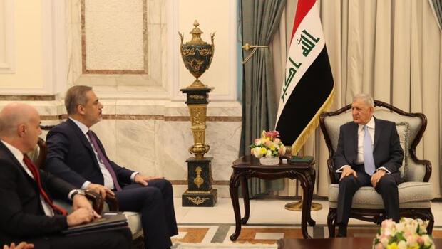 Bakanı Fidan, Irak Cumhurbaşkanı Reşit ile görüştü