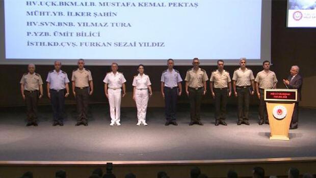 Bakan Yaşar Güler ve TSK komuta kademesi katıldı... TSK'da terfi eden personele yeni rütbeleri verildi