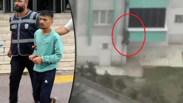 Kayseri'de trajikomik olay! Polisten tahliye borusuyla kaçmaya çalıştı