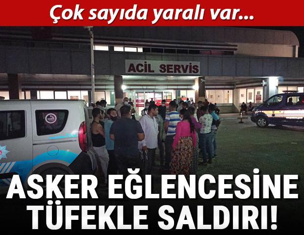 Asker eğlencesine tüfekle saldırı Çok sayıda yaralı var
