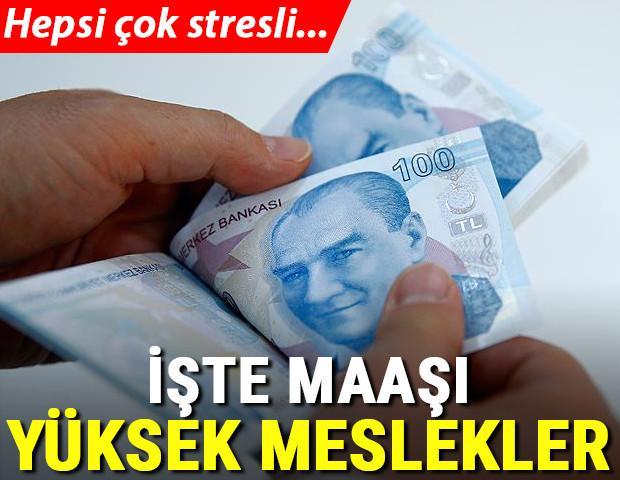 Hepsi çok stresli... İşte maaşı yüksek meslekler