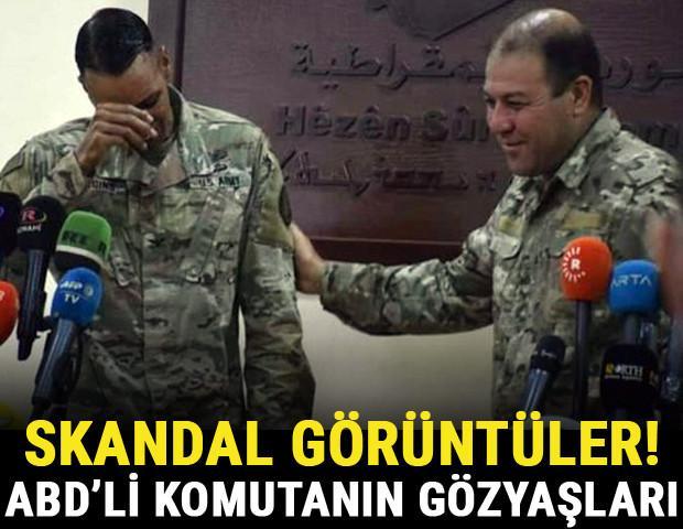 Skandal görüntüler ABDli komutanın PKK gözyaşları...