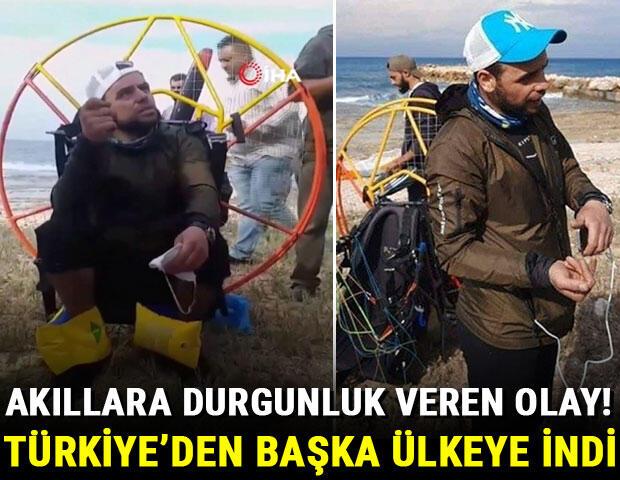 Akıllara durgunluk veren olay Rüzgara kapılan Türk paraşütçü Lübnan’a indi…