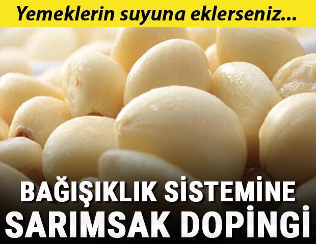 Bağışıklık sistemine sarımsak dopingi Yemeklerin suyuna eklerseniz...