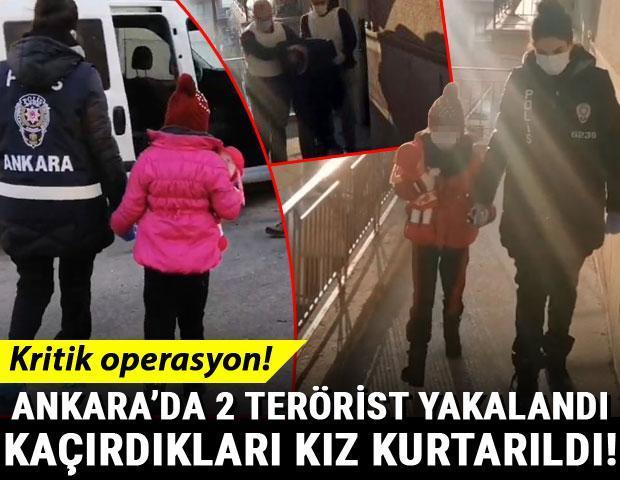 Ankarada 2 DEAŞlı terörist yakalandı Kaçırdıkları çocuk kurtarıldı...