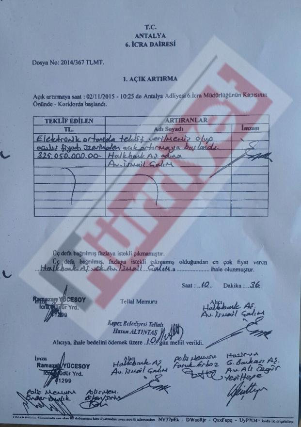 Mardan Palacein yeni sahibi Halkbank oldu