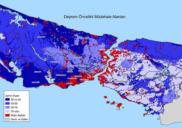 Istanbul Deprem Haritasi Yayinlandi Iste En Riskli Bolgeler Son Dakika Ekonomi Haberleri