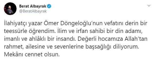 Son dakika haberi: Ömer Döngeloğlundan üzücü haber geldi Koronavirüsten hayatını kaybetti