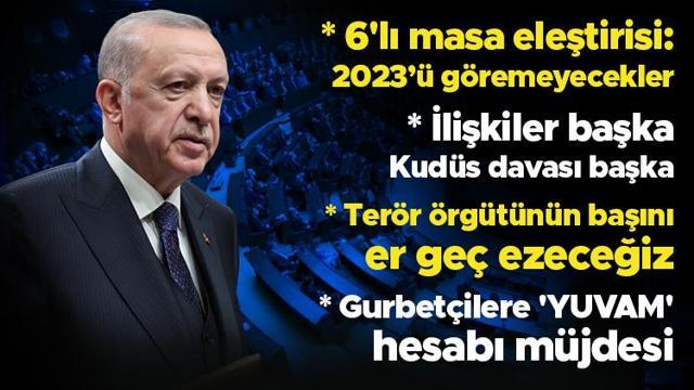 Son dakika... Cumhurbaşkanı Erdoğan'dan '6'lı masa' eleştirisi: Bırakın 2023 seçimlerini 2023'ü bile göremeyecekler