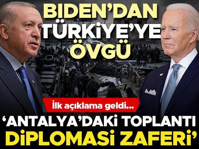 Erdoğan-Biden görüşmesine ilişkin ilk açıklama geldi: Antalyadaki toplantı diplomasi zaferi