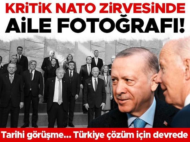 NATO Zirvesi’nde aile fotoğrafı Tarihi görüşme… Türkiye çözüm için devrede…