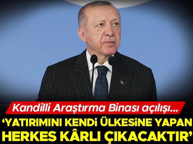 Cumhurbaşkanı Erdoğan: Yatırımını kendi ülkesine yapan herkes kârlı çıkacaktır