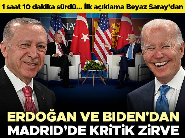 Erdoğan-Biden görüşmesi sona erdi İlk açıklama Beyaz Saraydan