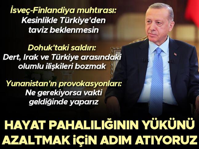 Son dakika: Cumhurbaşkanı Erdoğan: Hayat pahalılığının yükünü azaltmak için adım atıyoruz