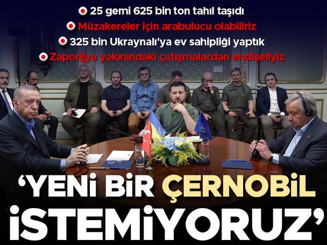 Son dakika: Lvivdeki üçlü zirve sona erdi Erdoğan: Yeni bir Çernobil yaşamak istemiyoruz