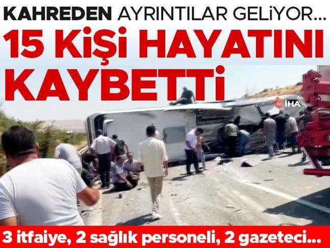 Son dakika... Gaziantepte feci kaza: 15 kişi hayatını kaybetti